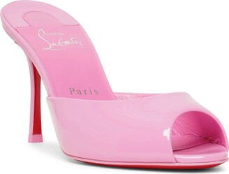 Christian Louboutin Me Dolly 85 pink patent mules