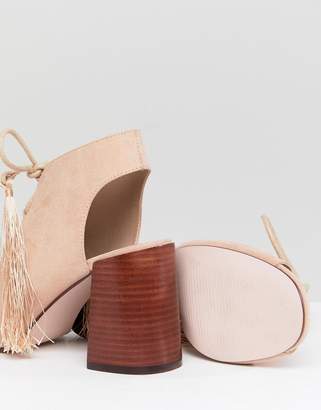 ASOS Design Tonic Lace Up Heeled Sandals