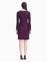 Thumbnail for your product : Calvin Klein chiffon cuff sweater dress