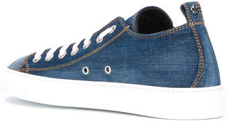 DSQUARED2 patched denim trainers