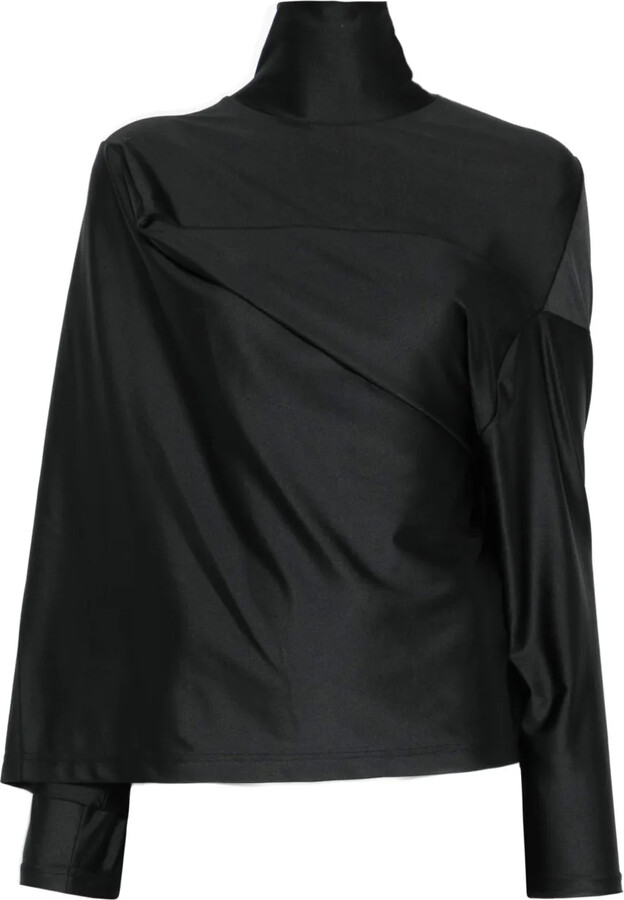 Junya Watanabe High-Neck Draped Top