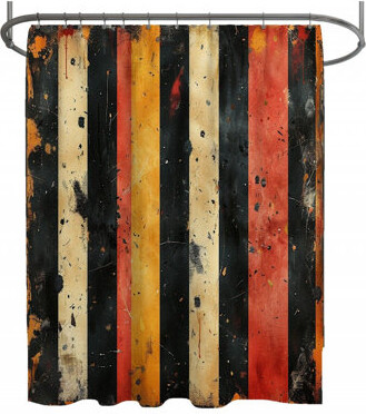 VisionDecor Abstract Shower Curtain - Art Bathroom Decor