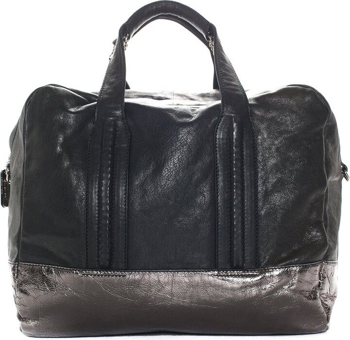 Pre-owned Givenchy Vegan Leather Travel Bag In Black