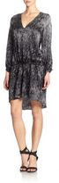 Thumbnail for your product : Joie Risette Printed Silk Dropwaist Dress