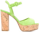 Thumbnail for your product : Le Silla Platform Sole Chunky Heel Sandals