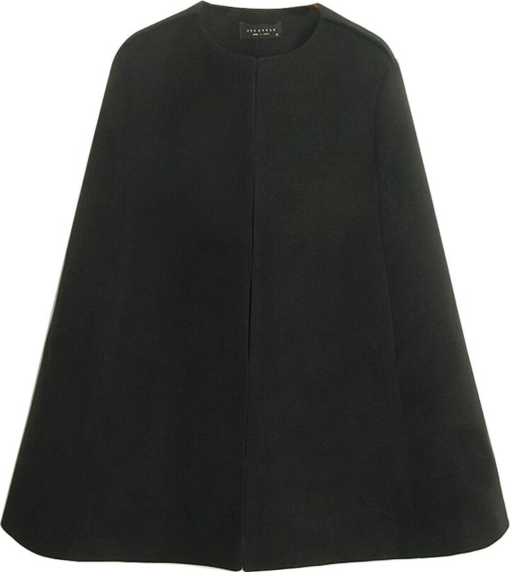 black cloak coat