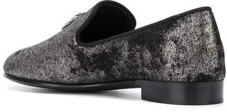 Giuseppe Zanotti Giuseppe Zanotti Spacey dappled velvet slippers