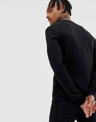 Hugo large logo sweat in black Clearance