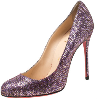 Purple Glitter Heels - ShopStyle