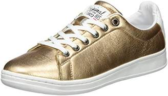 H.I.S Women’s 16mcb003 Low-Top Sneakers Gold Size: