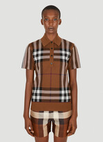 Thumbnail for your product : Burberry Frankie Knitted Polo Shirt in Brown