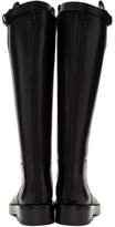 Thumbnail for your product : Ann Demeulemeester Black Buckle Riding Boots