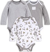 Thumbnail for your product : Burt's Bees Baby Baby Bodysuits 3-Pack Long & Short-Sleeve One-Pieces 100% Organic Cotton