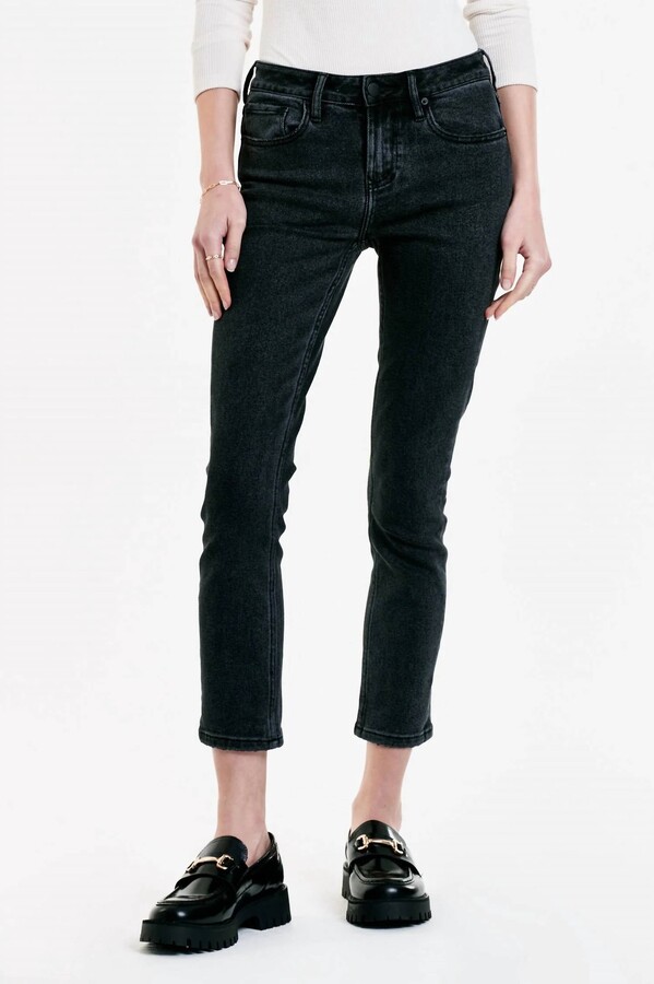 DEAR JOHN DENIM Blaire High Rise Slim Straight Jean In Washed Down