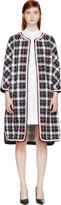 Thumbnail for your product : Moncler Gamme Bleu Navy & White Tweed Coat