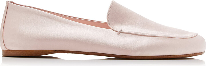 KHAITE Monroe Satin Loafers