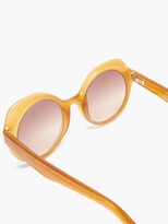Thumbnail for your product : Lapima Carlota Round Acetate Sunglasses - Dark Orange