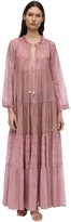 Thumbnail for your product : Yvonne S Hippy Cotton Voile Maxi Dress