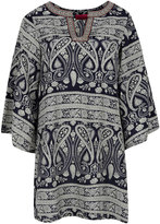 Thumbnail for your product : boohoo Sienna Mono Print Woven Kaftan Dress