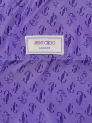 Jimmy Choo Monogram-Print Puffer Jacket