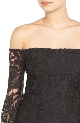 Bardot Women's Flora Lace Off The Shoulder Dress