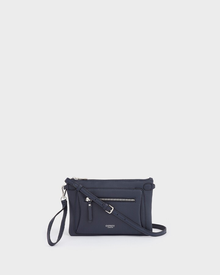 Leather Bags Osprey Black Clutch Bag The Carina Leather Shrug