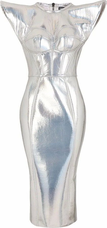 Silver Metallic Cocktail Dress | Shop 