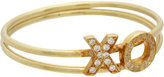 Thumbnail for your product : Jennifer Meyer Diamond Lowercase 'XO' Initial Ring Set