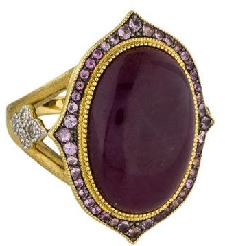 Jude Frances 18K Ruby, Sapphire, & Diamond Ring