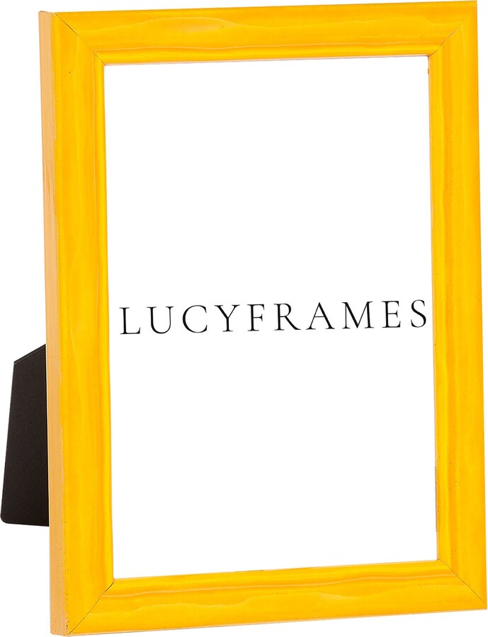 Rebeca Yellow Frame. Picture Photo Frames. Portrait Easel Small Tabletop Decor