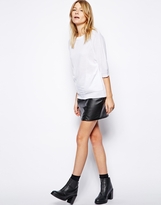Thumbnail for your product : ASOS Sweater With Pockets And Half Sleeve