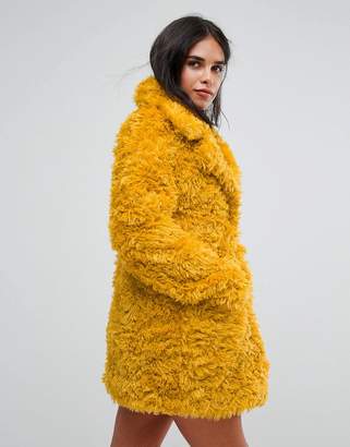 Glamorous Coat In Snuggle Faux Fur