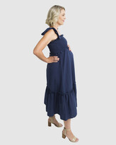 Thumbnail for your product : Kate Douglas Maternity - Women's Navy Sun Dresses - Giselle Dress - Size One Size, M at The Iconic