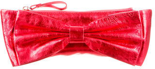 Kate Spade Bow-Accented Leather Clutch