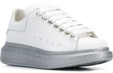 Thumbnail for your product : Alexander McQueen Oversized glitter low-top sneakers