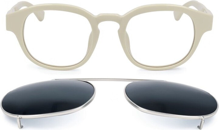 Linda Farrow X Dries Van Noten Oval Frame Sunglasses