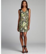 Thumbnail for your product : Marc New York 1609 Marc New York green and black leopard and floral printed sleeveless 'English Garden' dress