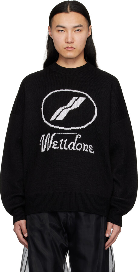 We11done Black JQD Sweater