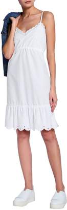 McQ Broderie Anglaise Cotton-poplin Dress