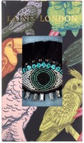 Thumbnail for your product : Laines London Powder Blue Glitter Socks With Crystal Eyelash Brooch