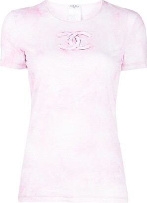 Chanel Logo Coco Chanel Smoking Printed T-Shirt Pre-Owned