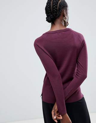 Selected Costa wool blend round neck sweater