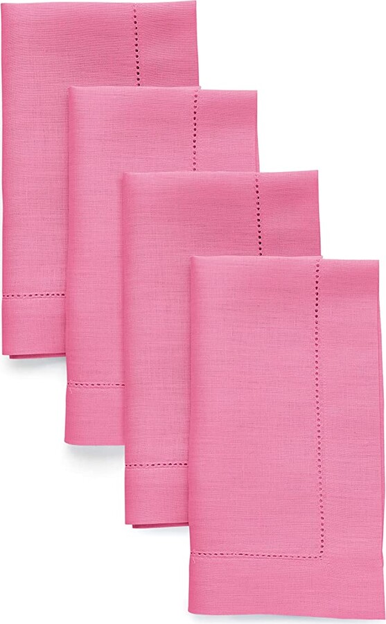 Solino Home Linen Dinner Napkins 20 x 20 Inch – Sage Green, 100% Pure Linen Set of 4 Cloth Napkins for Spring, Easter – Machine Washable and Handcrafted from European Flax – Classic Hemstitch