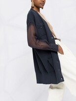 Thumbnail for your product : Brunello Cucinelli Sheer Sleeves Cardigan