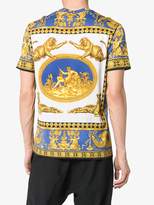 Thumbnail for your product : Versace blue and white Medusa print cotton short sleeve t shirt