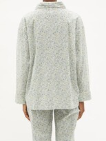 Thumbnail for your product : DOMI Floral-print Organic-cotton Pyjamas - White Print