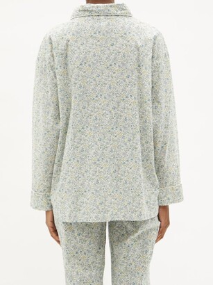 DOMI Floral-print Organic-cotton Pyjamas - White Print