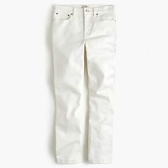 J.Crew Billie demi-boot crop jean in white