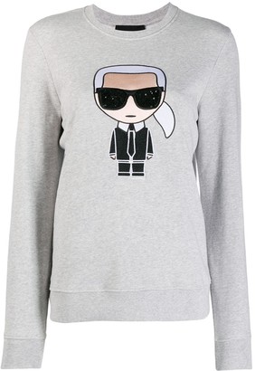 Karl Lagerfeld Paris embroidered sweatshirt