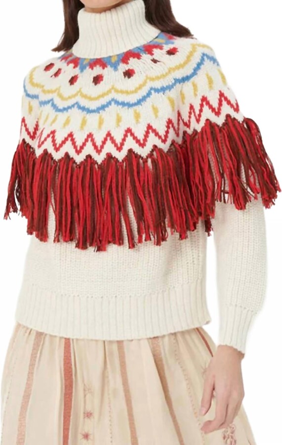 CHUFY Hans Knitted Sweater In Cream